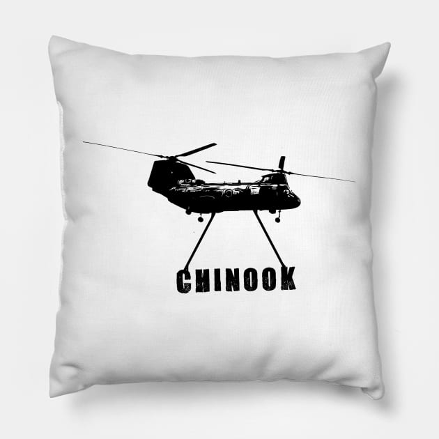 Chinook Helicopter Pillow by raiseastorm