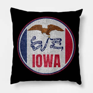 Iowa State Flag Pillow