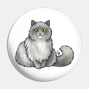 Cat - British Longhair - Gray Pin