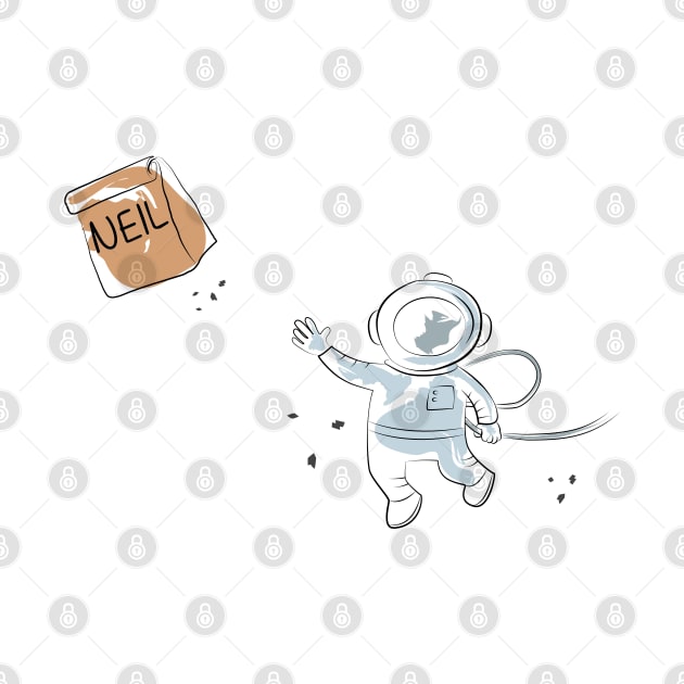 Neil Armstrong - Cute Astronaut Design by olivergraham