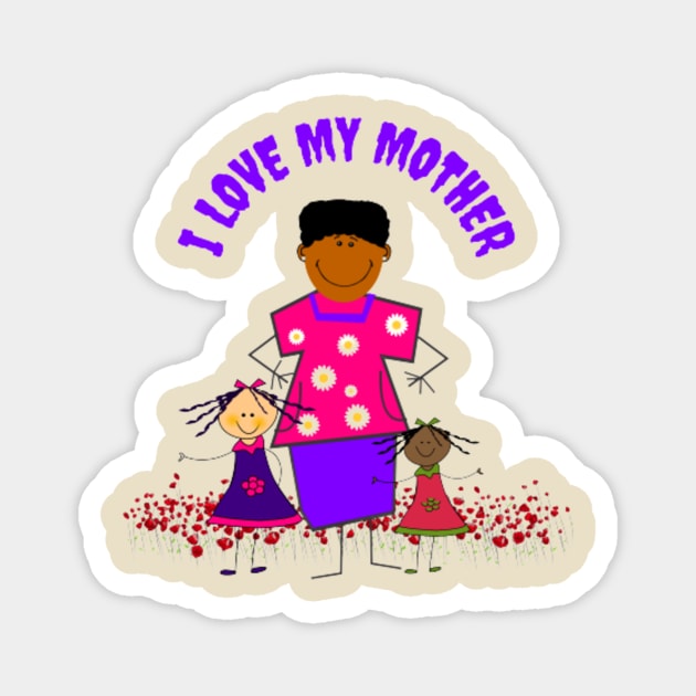 i love my mother Magnet by november 028