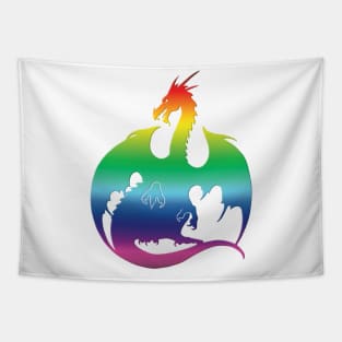 Rainbow Dragon Tapestry