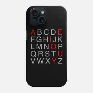 Minimalist Alphabet Phone Case