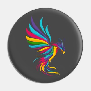 rainbow phoenix Pin