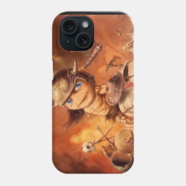 Chibi Barbarian Phone Case by artildawn