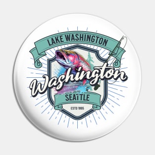 Lake Washington, Seattle - Rainbow Trout Pin