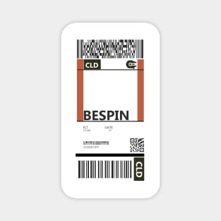 Bespin Boarding Pass Magnet