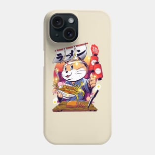 hello ramen cream colors Phone Case