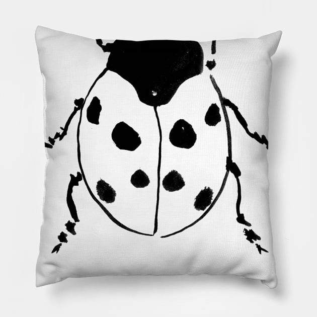 ladybug Pillow by pechane