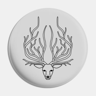 Forest Elk (Black) Pin