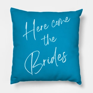 lesbian wedding brides Pillow