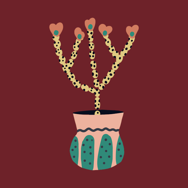 Spotted plant in a pot by Pacesyte