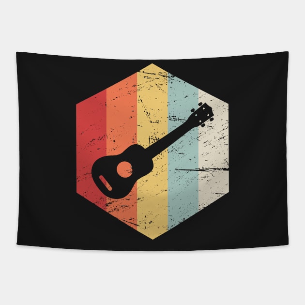 Retro Vintage Ukulele Icon Tapestry by MeatMan