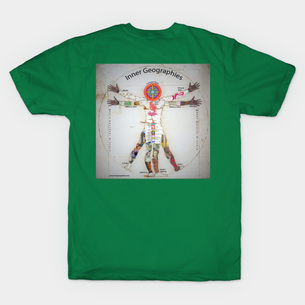 Inner Geographies - Vitruvian Man - T-Shirt Inner Geographies - Vitruvian Man - T-Shirt