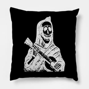 Skeleton Playing Guitar Posada Calavera Pillow