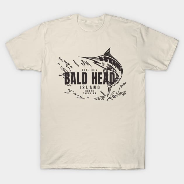 Vintage Marlin Fishing at Bald Head Island, North Carolina T-Shirt