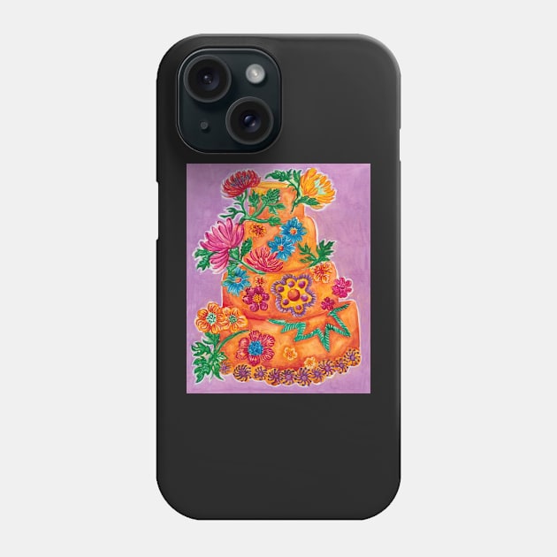 Orange Cake on Lavendar Phone Case by astrongwater