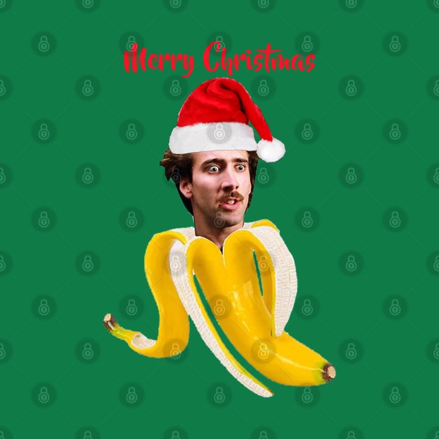 Christmas  Nicholas cage in a  banana by YaiVargas