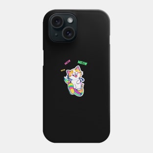 Geometric Cats colourful Phone Case