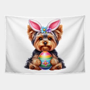 Easter Yorkshire Terrier Dog Tapestry