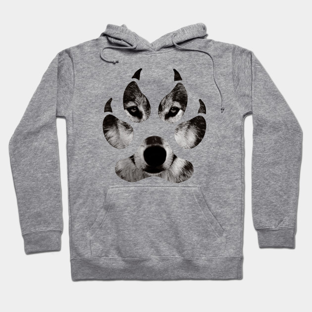 black and white wolf hoodie