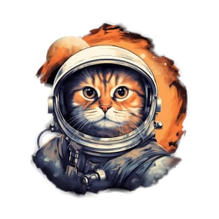 Astronaut Space Cat T-Shirt