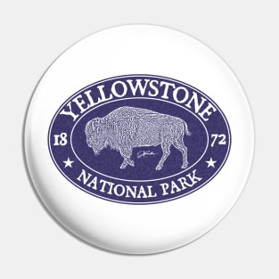 Yellowstone National Park Walking Bison Pin