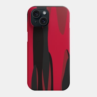 black and red camo abstract 47 Phone Case