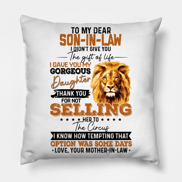 SON-IN-LAW Pillow by QKA