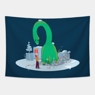 Dino Christmas Tapestry