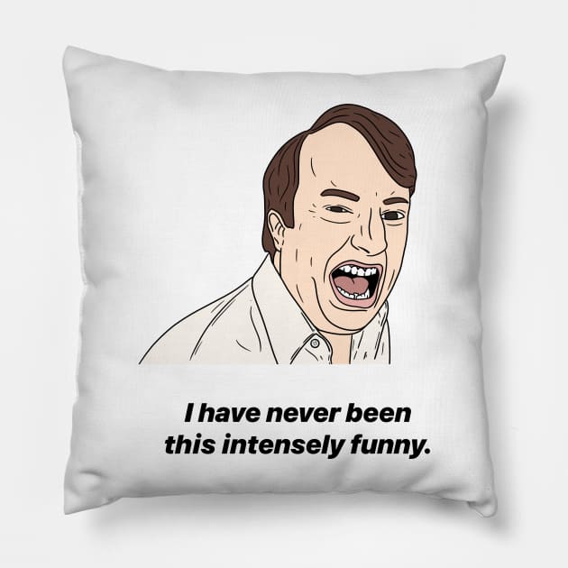 MARK CORRIGAN | INTENSELY FUNNY Pillow by tommytyrer