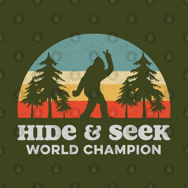 Retro Bigfoot Hide & Seek World Champion by Tingsy