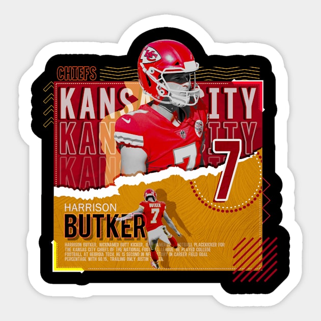 Harrison Butker Football Paper Poster Chiefs