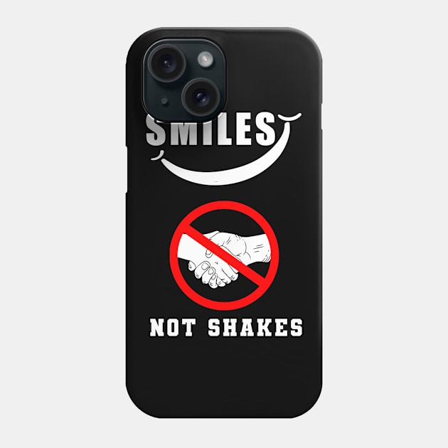 Social Distancing - Smile - No shakes Phone Case by Flipodesigner