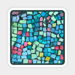 Colorful cobblestone pattern Magnet