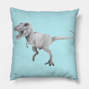 Majestic T-Rex in Graphite Pillow