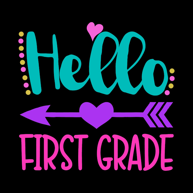 Hello 1st Grade Back To School First Grade Teachers Students by Wolfek246