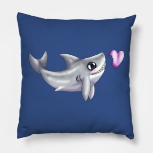 Shark Bites! (Grey) Pillow