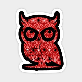 Spider Web Owl Magnet