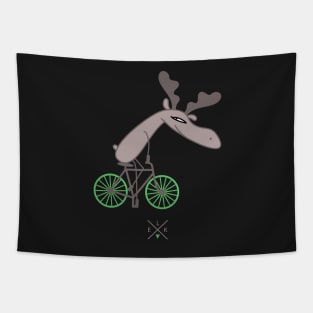 Bike moose Tapestry