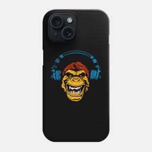 gorilla in the headphones Phone Case