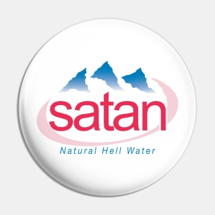 satan (Natural Hell Water) – evian parody Pin