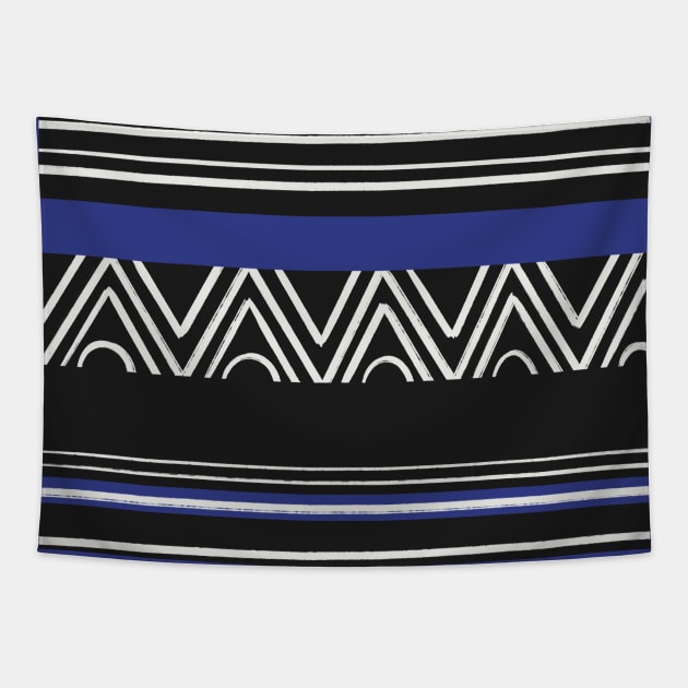 African Striped Pattern Tapestry by Suneldesigns