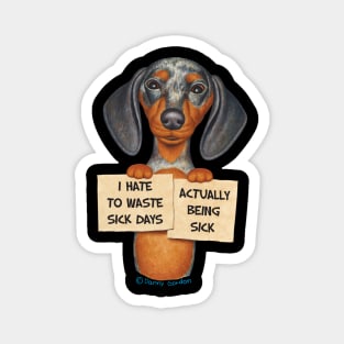 Funny cute Doxie shirt dachshund job mom dad gift Magnet