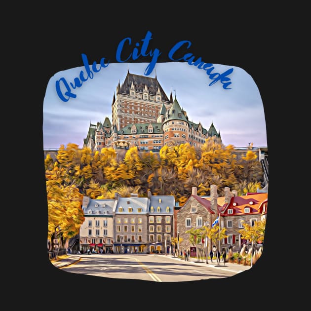 Quebec City Canada Skyline Painting by YegMark