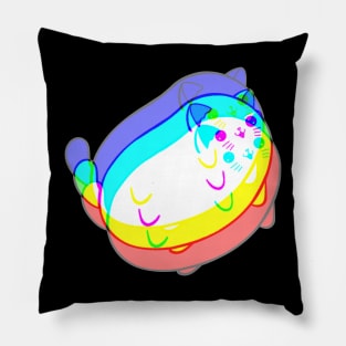 Chubby Kitty (Risograph) Pillow