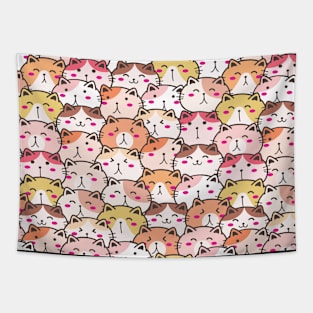 Cute Fat Cats Lover Gift Tapestry