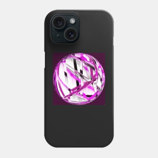 Pink lines on purple Phone Case