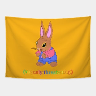 Vaguely Threatening Bunny Tapestry