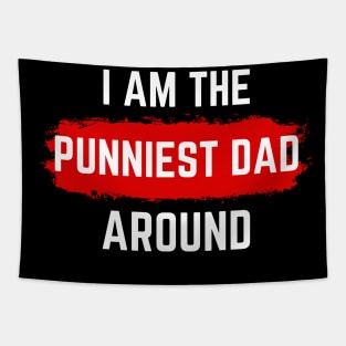 i am the punniest dad around Tapestry